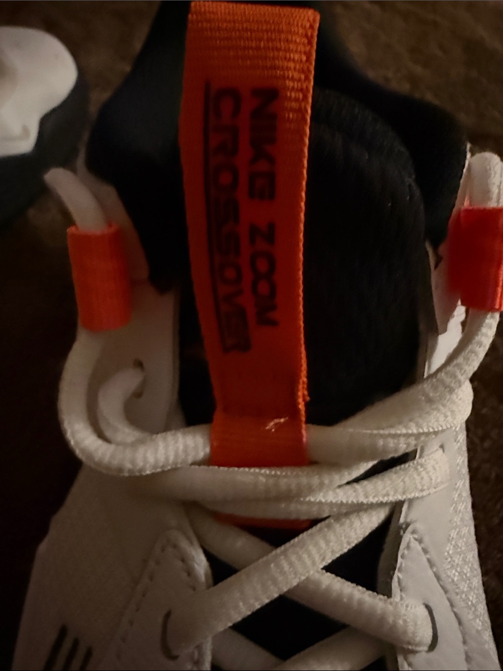 Nike Kids White & Orange Game Mode Sneakers size 5.5 Y - Picture 7 of 9